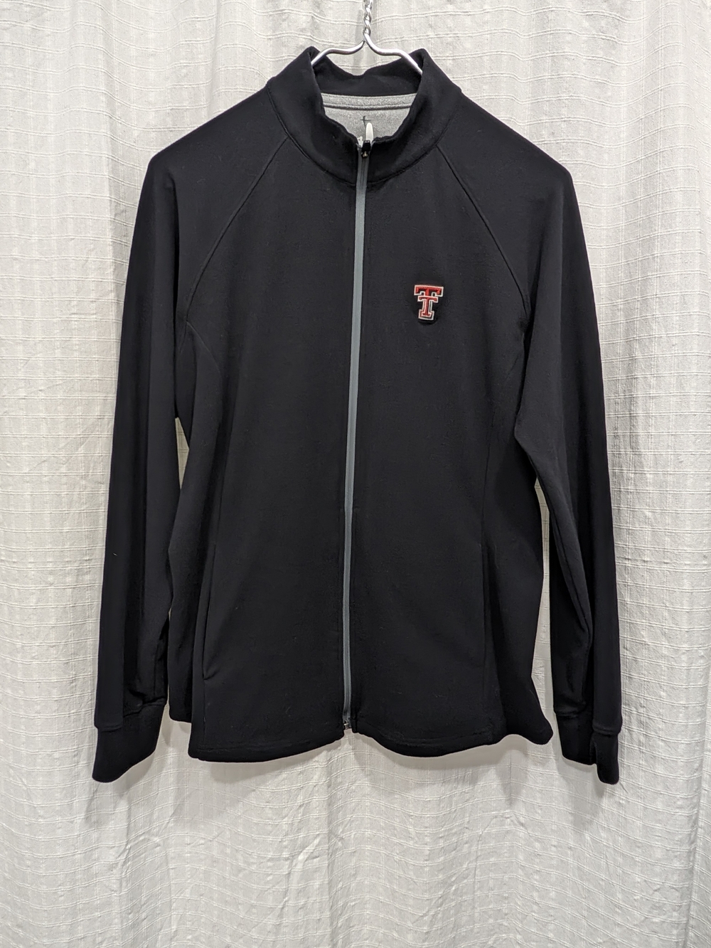 Johnnie-O Mens Texas Tech Prep-Formance Full Zip Jacket Performance Black Large